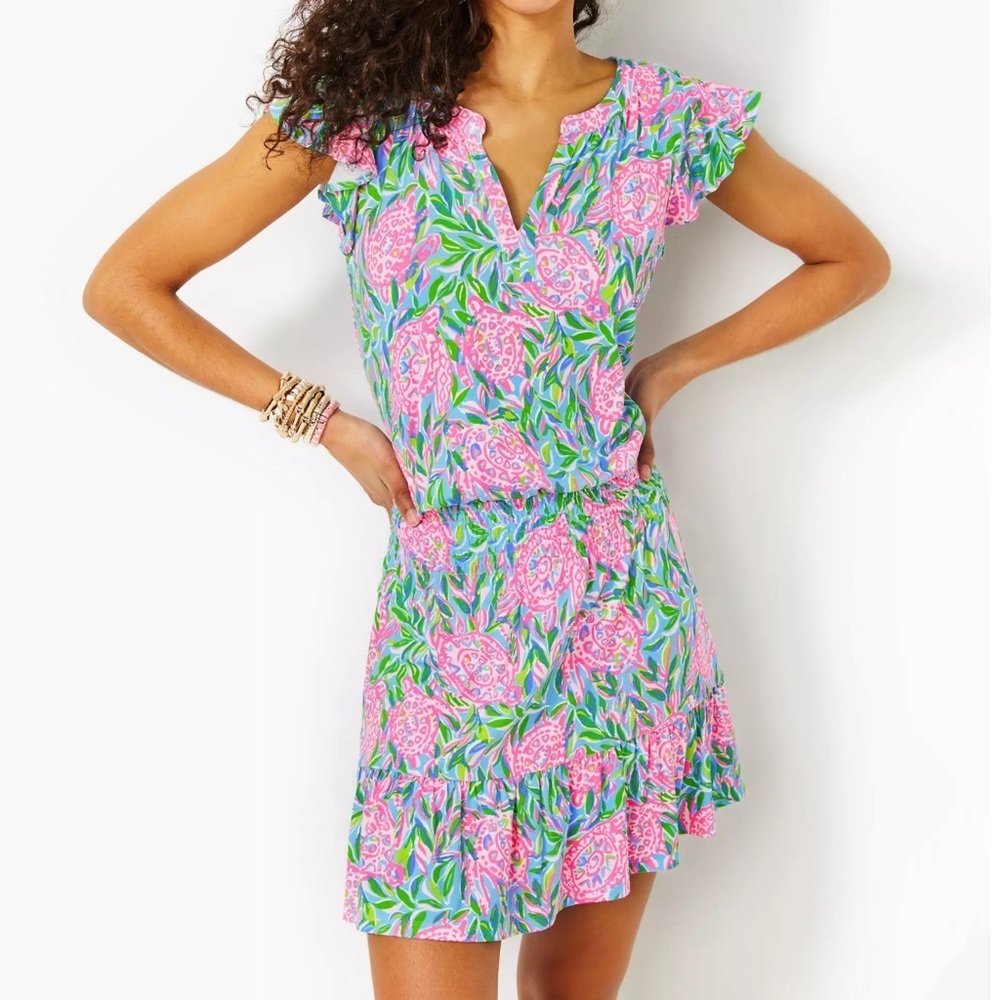 NWT Ravi Short-Sleeved Romper Turtley In Love